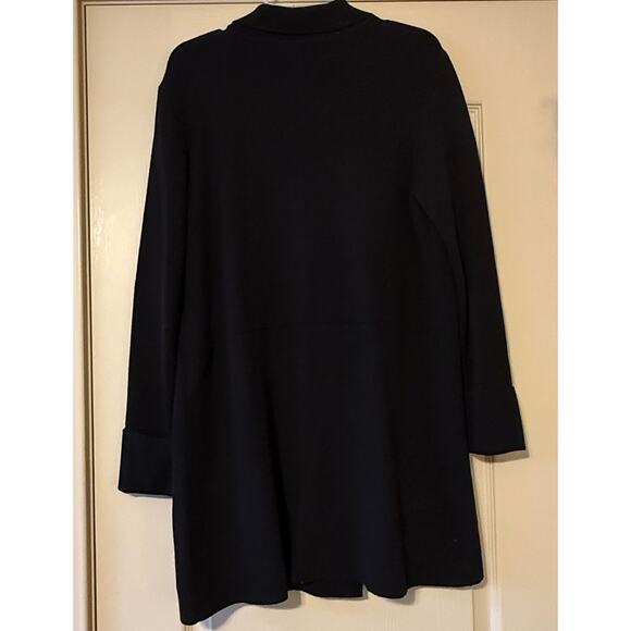 Elle Black Duster Cardigan, Size L - Picture 2 of 5